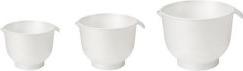 Actual product image Gastromax Mixing bowl made of polypropylene (PP) in colour white, 24x24x17 cm, 1,5+2+3 l (6.50 l, 3x)