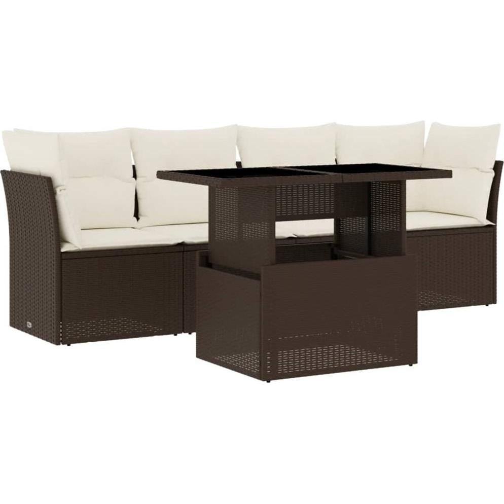 VidaXL, Gartenlounge, 10-tlg. Garten-Lounge-Set mit Kissen