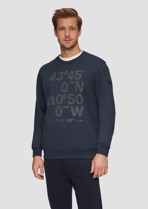 Produktbild S.Oliver Sweatshirt Sweatshirt mit Flock-Print (M)