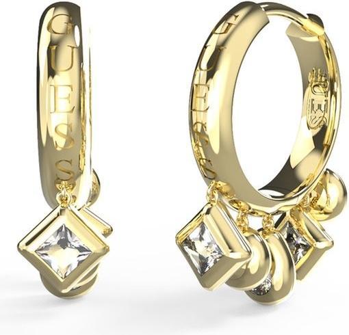 Actual product image Guess Tiny Dancer Shiny Gold Plated Cubic Zirconia Earrings