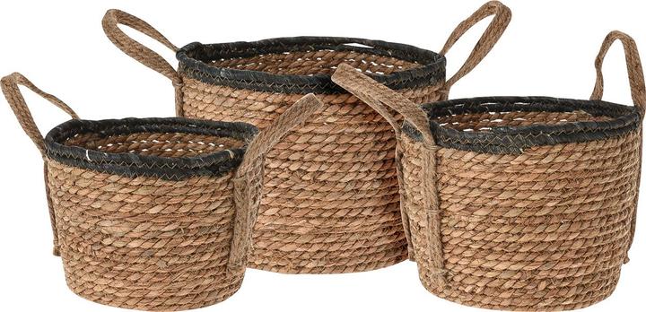 Casativo Set de 3 paniers en rotin