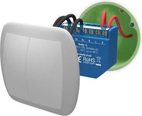 Immagine prodotto Shelly Attuatore interruttore WLAN 1L relè WiFi