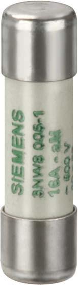 Actual product image Siemens Ceramic fuse T 4A 500V AC 10x38mm 3NW8004-1 (4 A)
