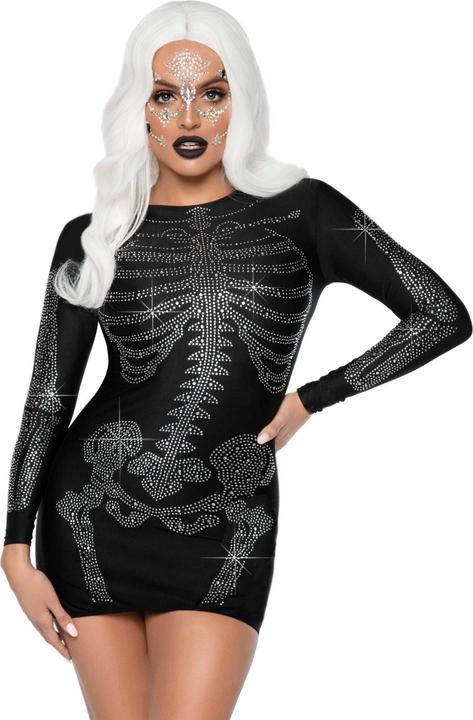 Produktbild Leg Avenue Skelett Strasskleid schwarz (S)