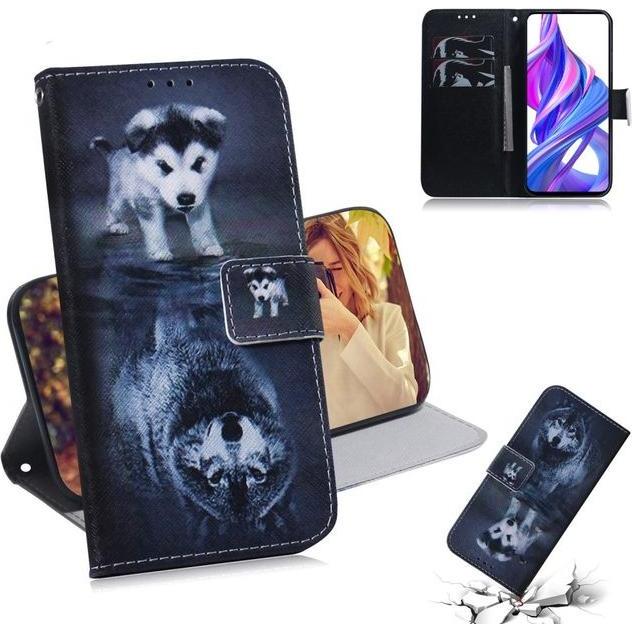 Thumbnail - MU Style Leder Bookcover Image Series (Honor 9X), Smartphone Hülle, Mehrfarbig