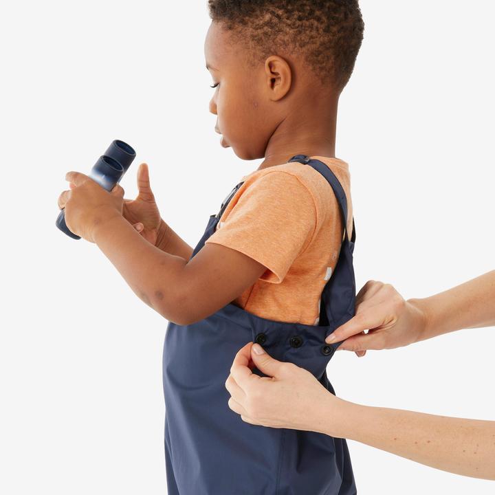 Produktbild Quechua Salopette imperméable de randonnée enfant 2-6 ans, NH100 bleu marine (104)