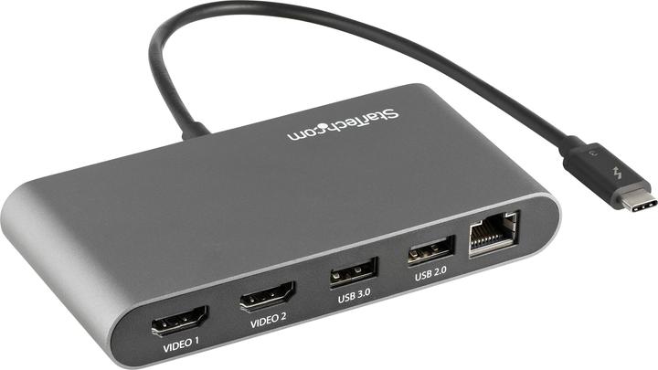 Actual product image StarTech TB3DKM2HDL (Thunderbolt, 5 Ports)