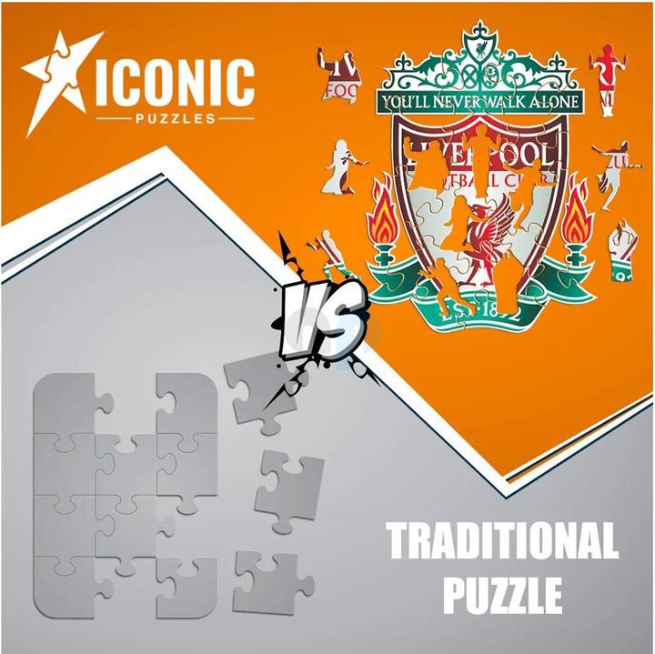 Productafbeelding Iconic Liverpool FC - Logo - Puzzel in Legno Taglia S (150 Pezzi) (150 onderdelen)