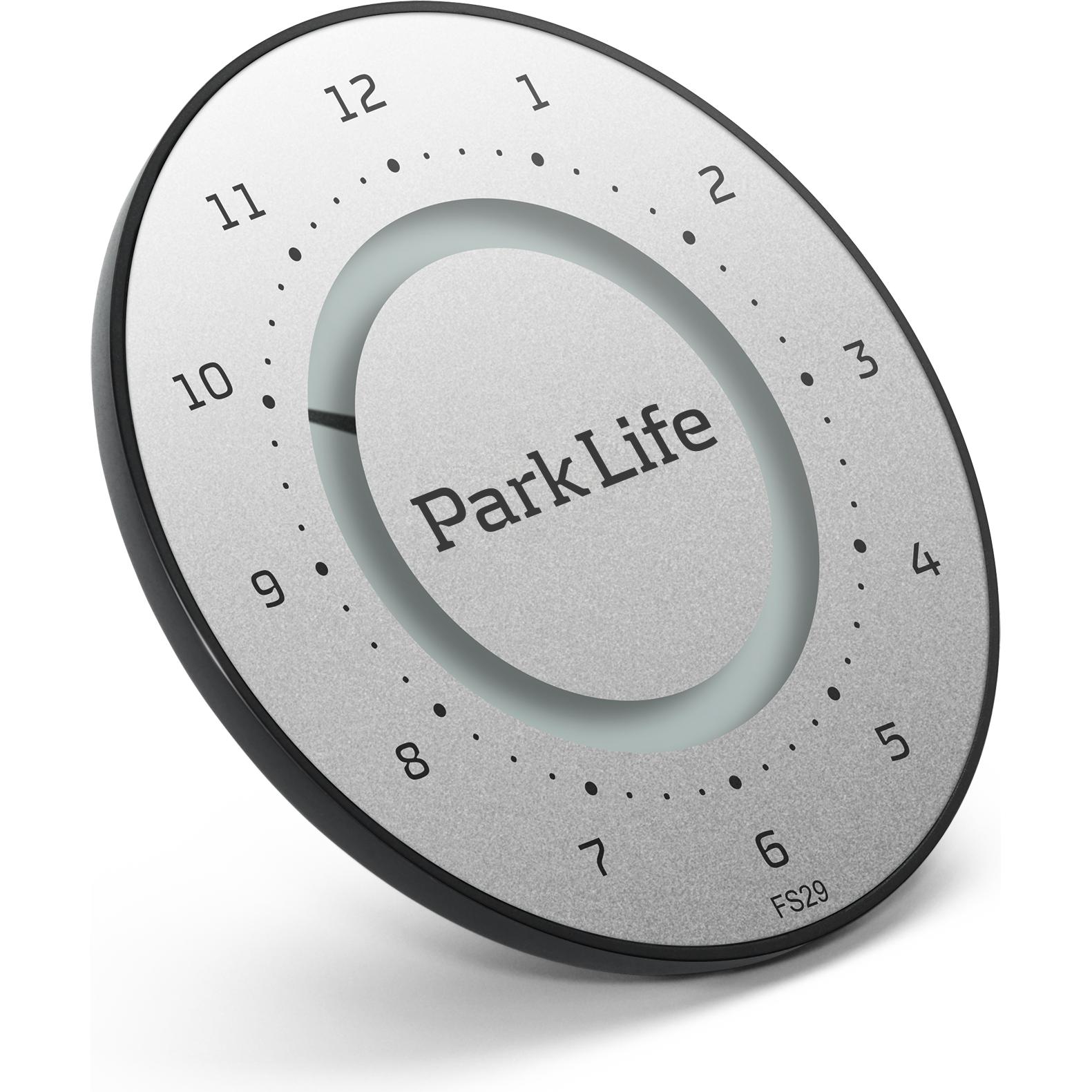 Needit, Wanduhr, Park Life - Elektronisk Parkeringsskive Titanium Silver (10 cm)