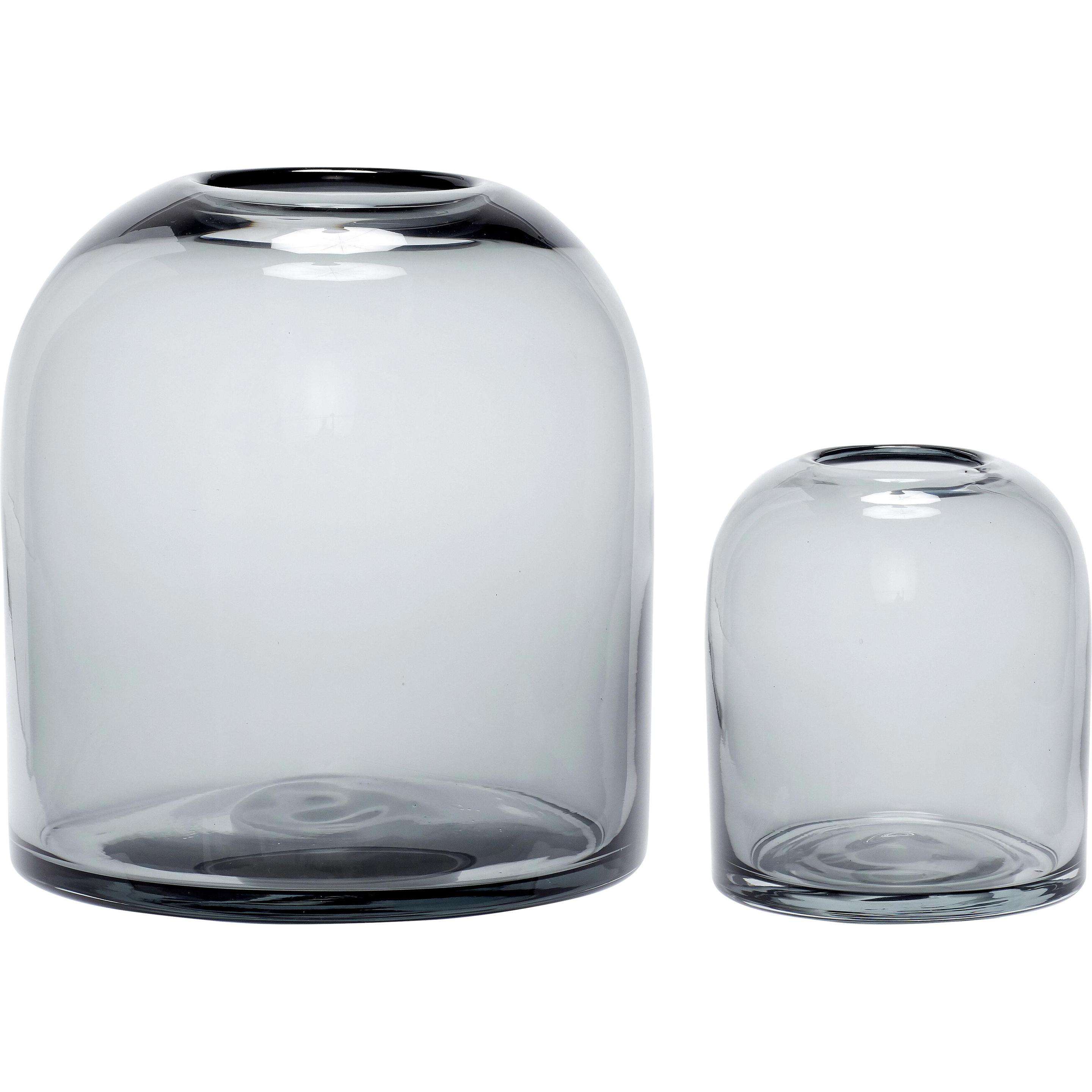 Hübsch, Vase, Karen (2 x, 12 x 13 cm, 20 x 21 cm, 5 l)