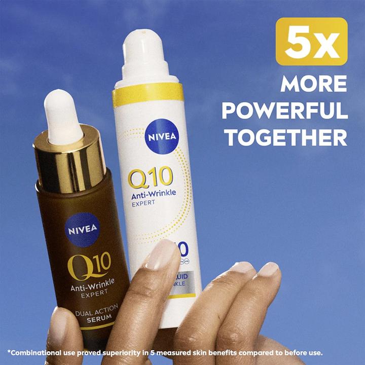 Produktbild NIVEA Daily Facial Fluid Spf 50 Q10 Anti-Wrinkle Expert - 40 Ml (Sonnencreme Gesicht, SPF 50, 40 ml)