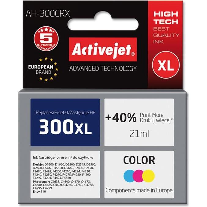 Activejet, Druckerpatrone, AH-C44 Premium version - 21 ml - mit hoher Kapazität - Farbe (Cyan, Magenta, Gel (M, Y, C)