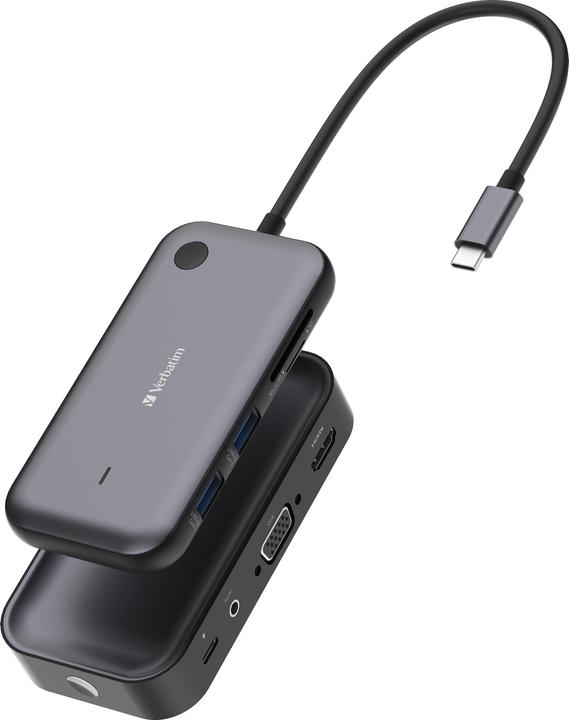 Productafbeelding Verbatim USB-C draadloze beeldschermadapter 1080P met hub WDA-01 (USB-C, 3 ports)