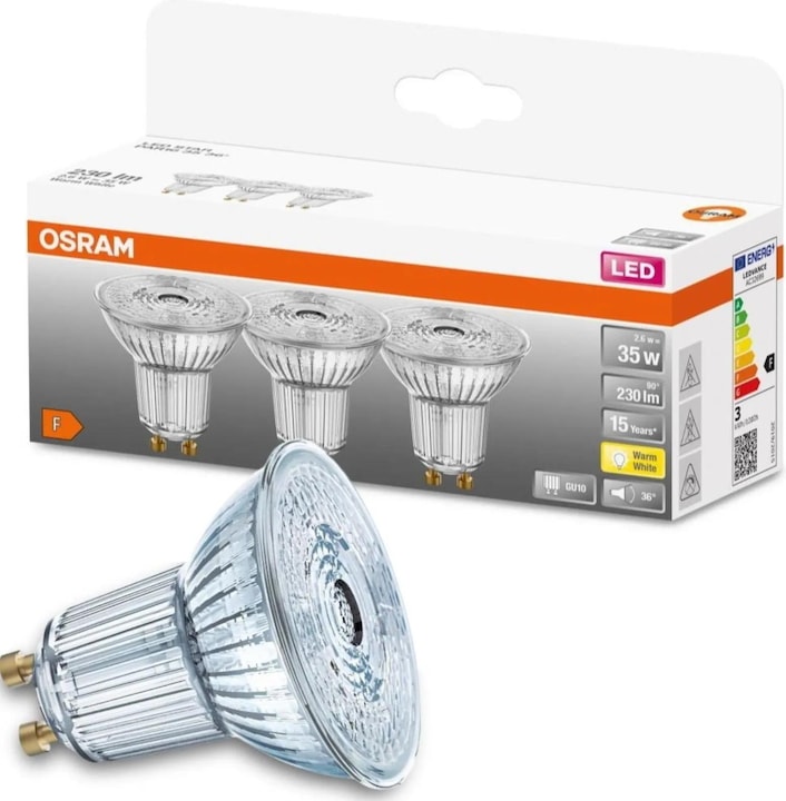 Produktbild Osram Led Star Par16 (GU10, 2.60 W, 230 lm, 3 x, F)