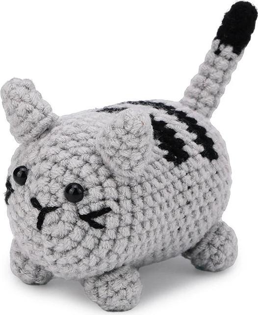 Immagine prodotto Activity Board Kit gatto all'uncinetto per principianti con filato di cotone per lavorare a maglia aghi e ganci