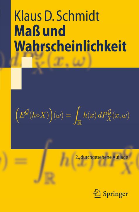 Produktbild Mass und Wahrscheinlichkeit (Deutsch, Klaus D. Schmidt, 2011)