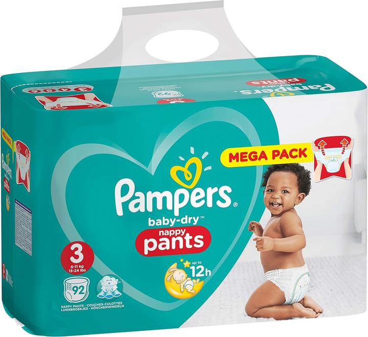 Produktbild Pampers Baby-Dry Grösse 3, 140 Windeln (Gr. 3, Halbmonatsbox, 140 Stk.)