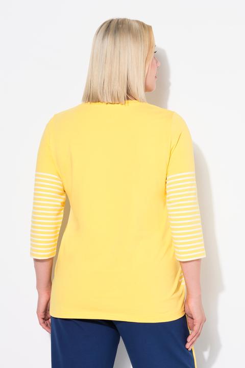 Produktbild Ulla Popken Shirt, Ringel, Papierboot, U-Boot-Ausschnitt, 3/4-Arm (42, 44)