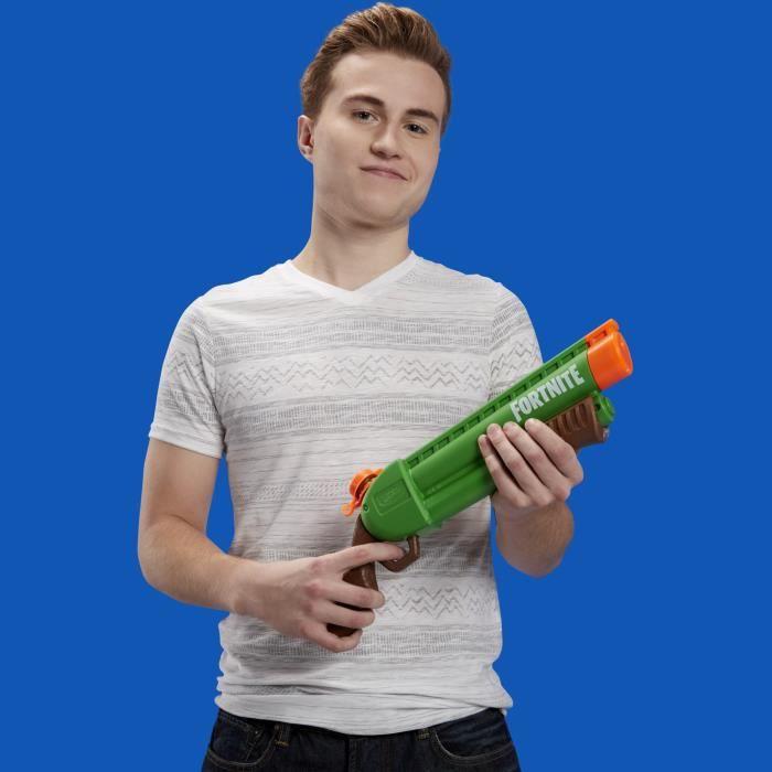 Actual product image Hasbro Nerf Super Soaker E7647FF21 Nerf Fortnite SG Water Blaster-Pump-Action