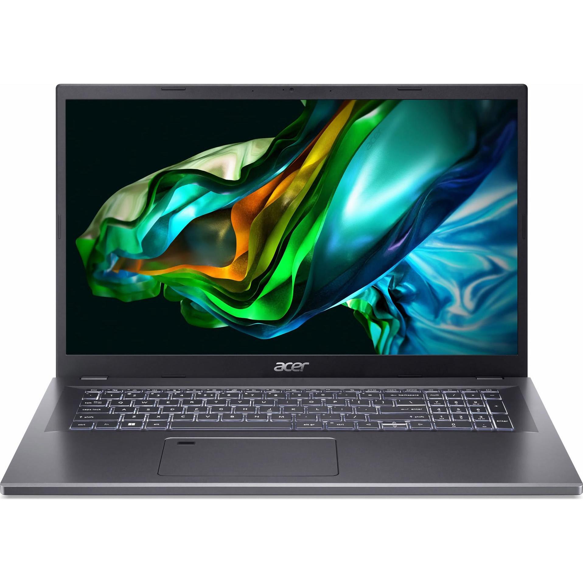 Acer Aspire 17 (17.30", 500 GB, 16 GB, Deutschland, Intel Core 7 150U), Notebook, Grau