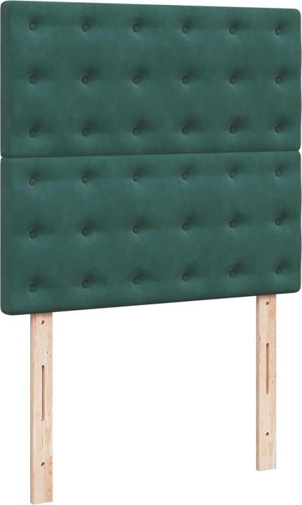 Actual product image vidaXL Bo x spring bed with mattress 200 x 200 cm velvet (200 x 200 cm)