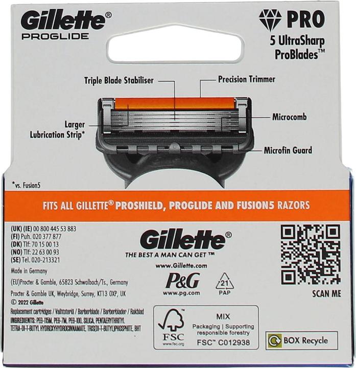 Produktbild Gillette Proglide (4 x)