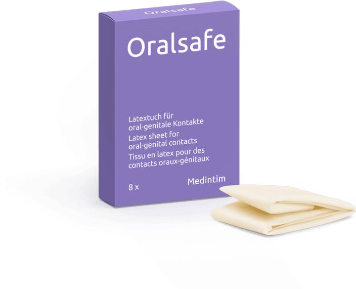 Produktbild Medintim Oralsafe Lecktuch Erdbeere (8 Stk.)