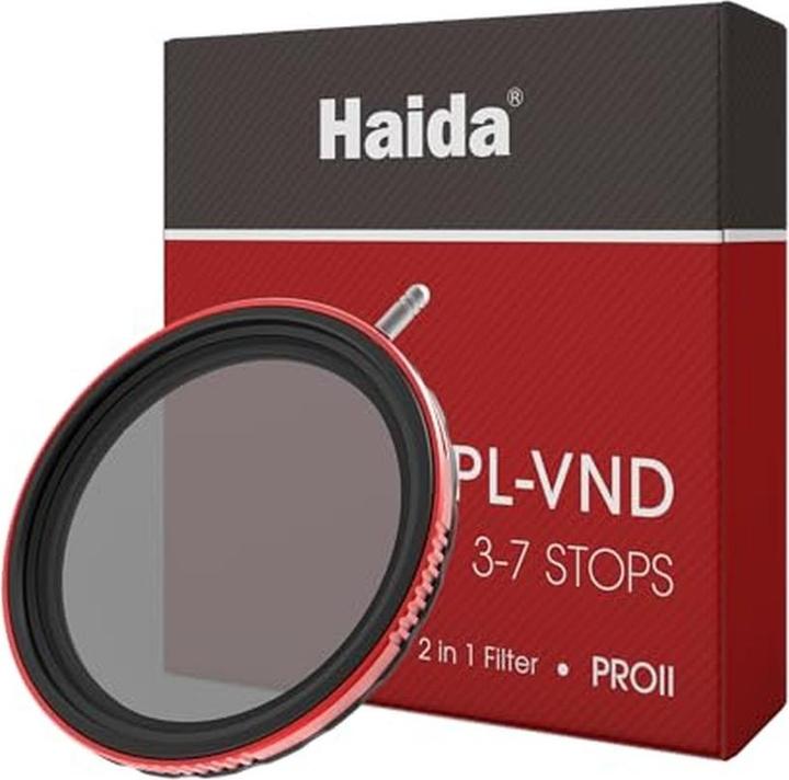 Produktbild Haida Polfilter und Variabler ND Filter in einem 72mm (72 mm, Polarisationsfilter)