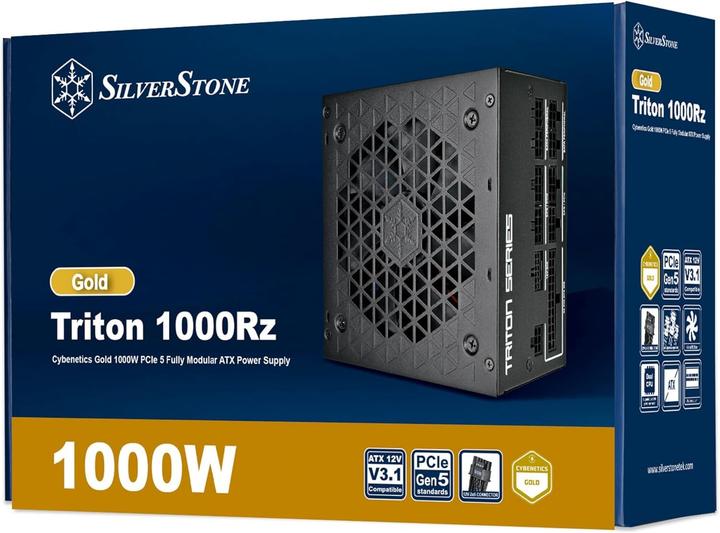 Produktbild Silverstone SST-TR1000R-GM - Triton 1000Rz Cybenetics Gold 1000W PCIe 5 Fully Modular ATX Power Supp (1000 W)