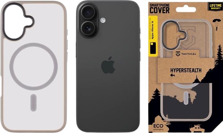 Actual product image Tactical MagForce Hyperstealth Cover for iPhone 16 Light Grey (Apple iPhone 16)