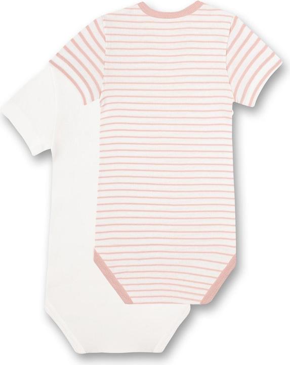 Produktbild Sanetta Kurzarm-Body 2er Pack Rosa/Weiss Gr. 74 (74)