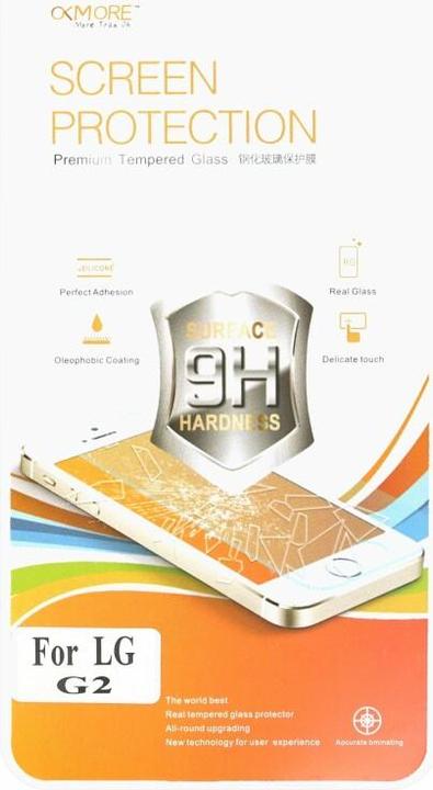 Actual product image Okmore 9H screen protector glass for LG G2 (1 Piece, LG G2)