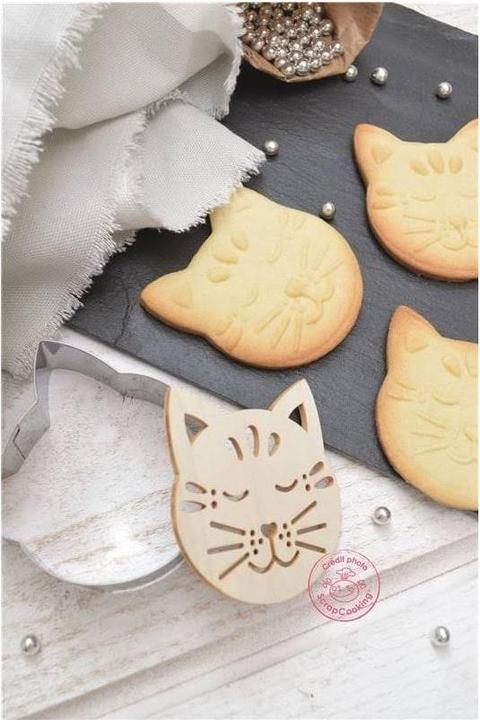 Image du produit ScrapCooking Ausstechform + Holzpräger "Katze"