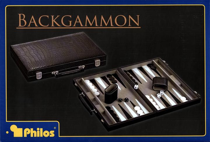 Immagine prodotto Philos Backgammon, medio, similpelle (Francese, Inglese, Italiano, Tedesco, 2 Giocatori)