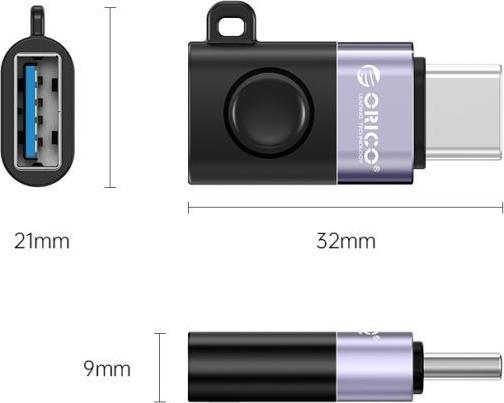 Image du produit Orico Adaptateur (USB Type C, USB-A)