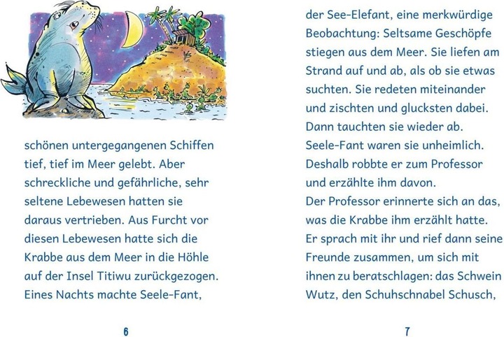 Actual product image Ich kann lesen!: Lustige Geschichten zum ersten Lesen (German, Otfried Preussler, Michael End, Max Kruse, Petra Bergmann, 2023)