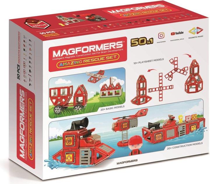 Image du produit Magformers Amazing Rescue set, 50 pcs