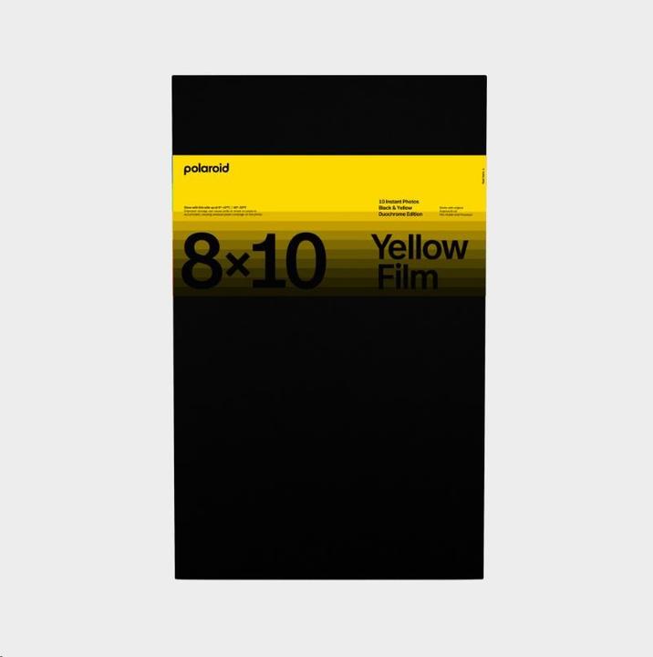 Actual product image Polaroid 8x10 Duochrome Film Black & Yellow