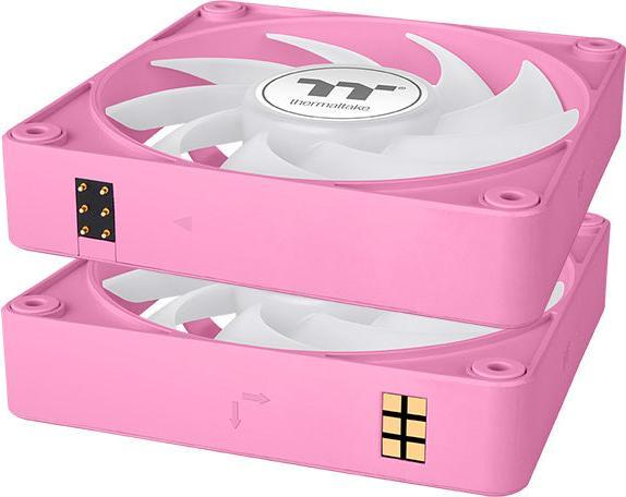 Image du produit Thermaltake TT CT120 EX ARGB Sync PC Cooling Fan 3 Pack Pink (120 mm, 3 x)
