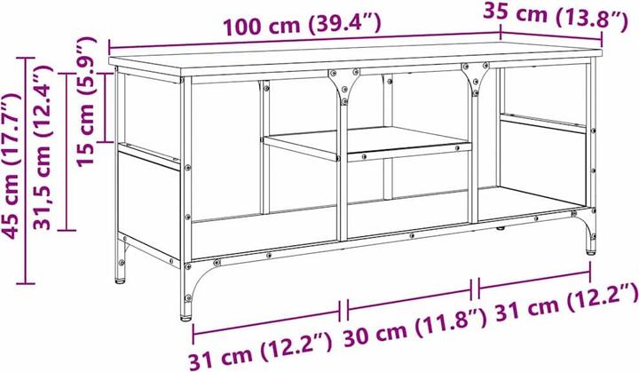 Image du produit vidaXL TV-Ständer (100 x 35 x 45 cm)