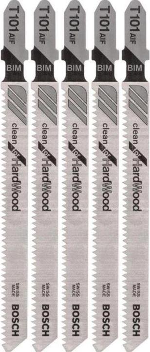 Produktbild Bosch Professional Zubehör PRO Hardwood clean T101AIF Stichsägeblatt, 100 mm, 5-tlg.