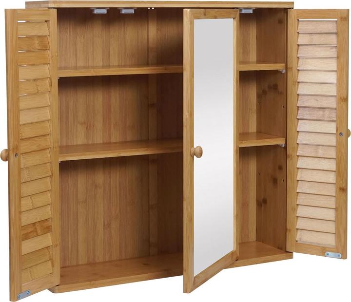 Immagine prodotto Mendler Specchiera HWC-B18, bambù 60x60x15cm (60 x 60 x 15 cm)