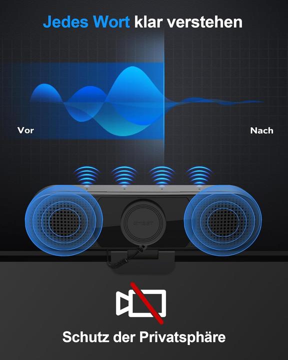 Produktbild EMeet C980 Pro Webcam mit Geräuschunterdrückung