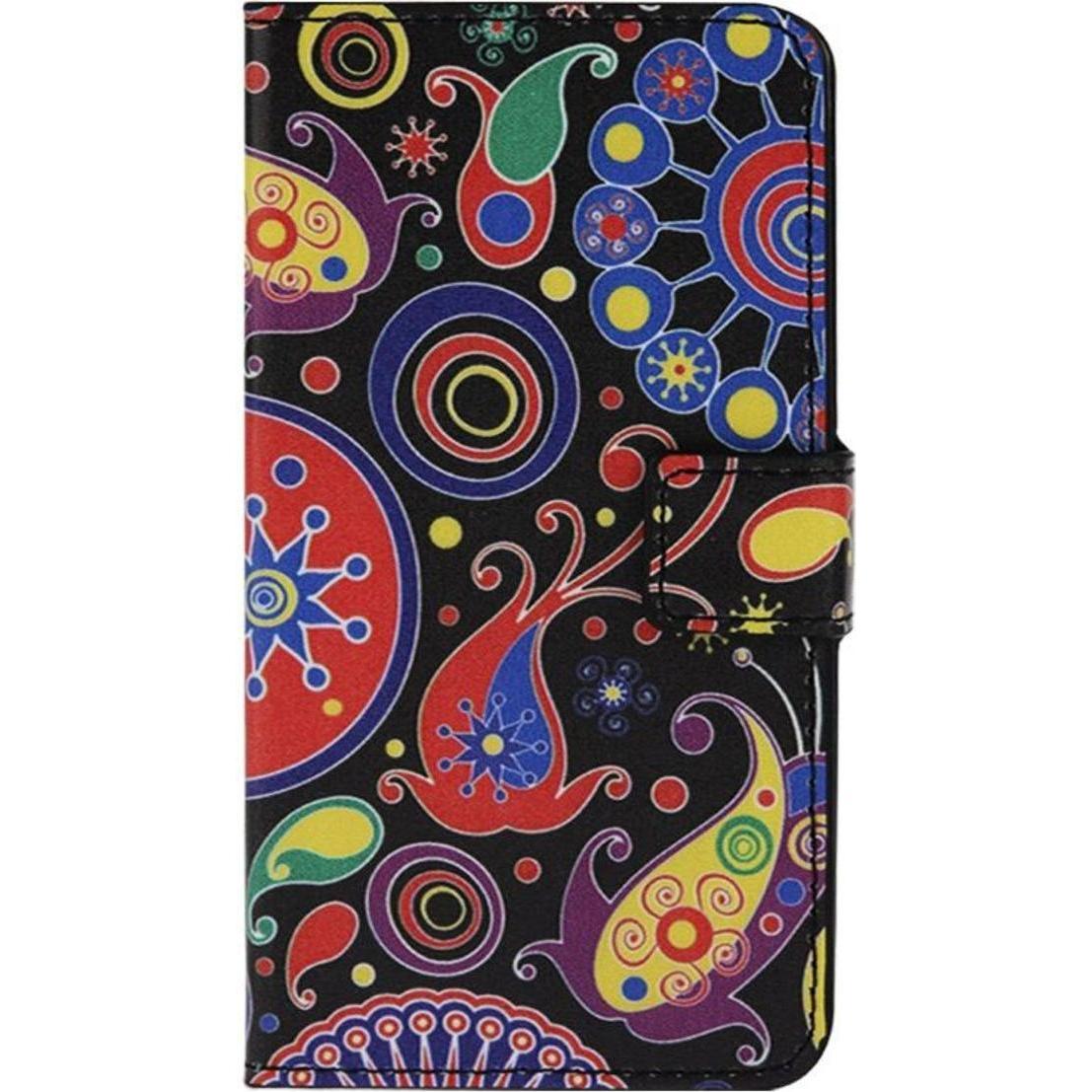 König Design Schutzhülle Handytasche (Flip Quer) für Handy LG L Fino D290N D295 Abstrakt (LG L FIno), Smartphone Hülle