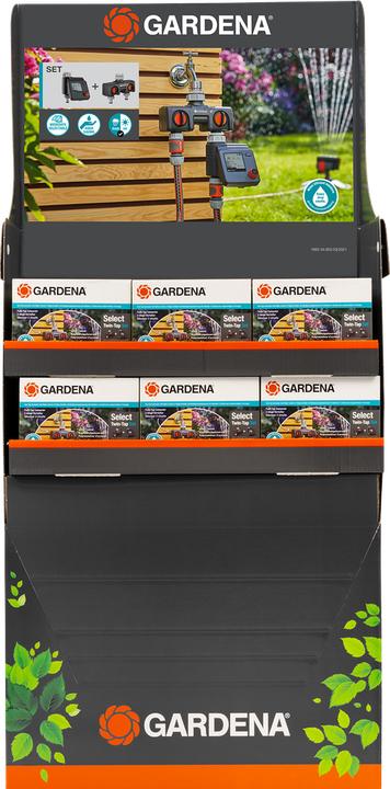Image du produit Gardena Bewsserungssteuerung Select & 2-Wege-Verteiler Display (Ordinateur d'irrigation)