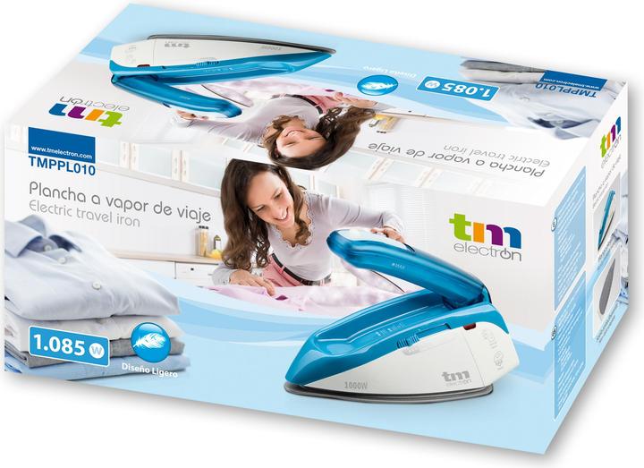 Image du produit TM Electron Dampfbügeleisen Blau 1085 W (Unterwegs) (1085 W)