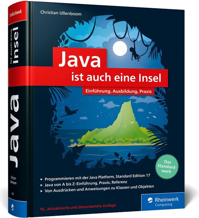 Actual product image Java is also an island (German, Christian Ullenboom)