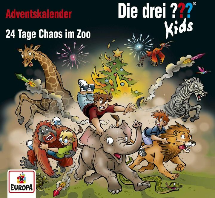 Produktbild Die drei??? Kids: Adventskalender - 24 Tage Chaos im Zoo