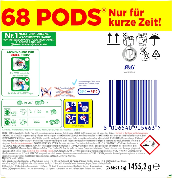 Produktbild Ariel All-in-1 (68 Waschgänge, Pods)