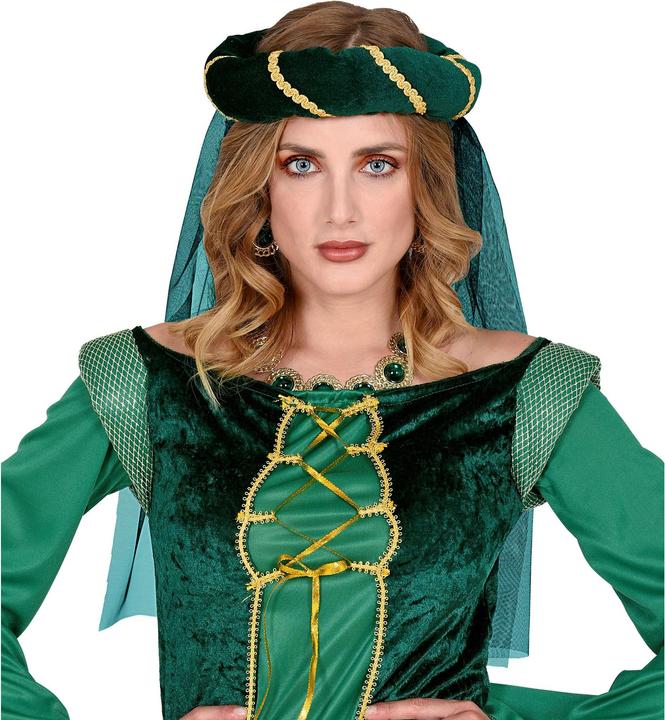 Widmann Mittelalter Haarkranz Mit Schleier Grün